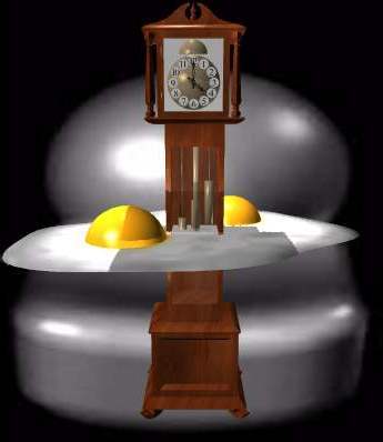 The eggs wrapped round the clock