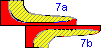 exponential cavity between components 7a, 7b...